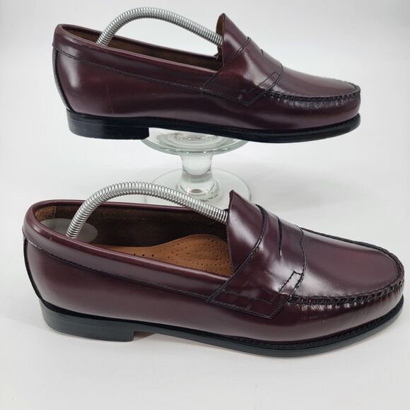 GH Bass Weejuns Wilton Mens 10 EE Penny Loafers Oxblood Burgundy Handsewn main image 13